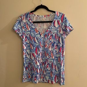 Lilly Pulitzer V Neck Top